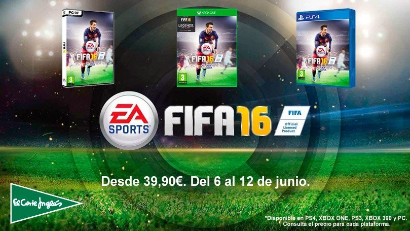Participa en el concurso de El Corte Inglés celebrando un gol y llévate un FIFA 16
