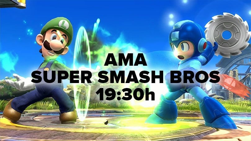 AMA Super Smash Bros. esta tarde de 19:30h a 20:30h