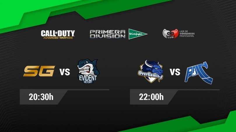 [#CODPRIMERA: 20:30h] Serious Gaming vs Evident Victory y OverGaming vs Pain Gaming