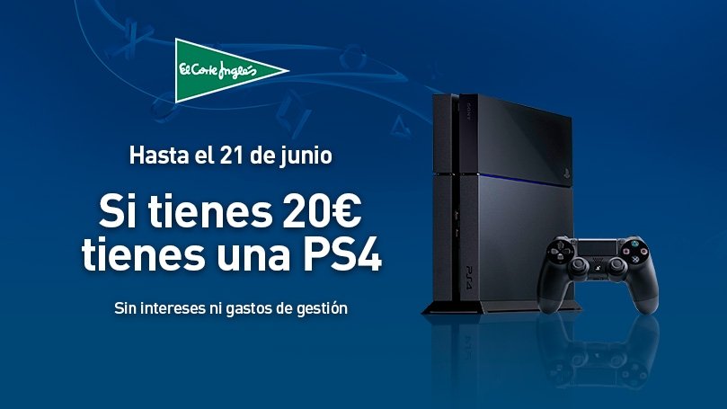 ¡Financia tu PS4 con 20 euros!