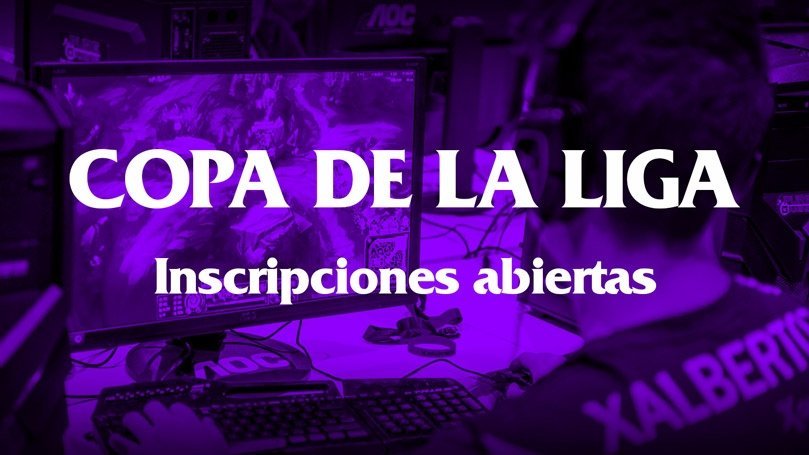 Inscríbete a la Copa de la Liga y juega contra los mejores