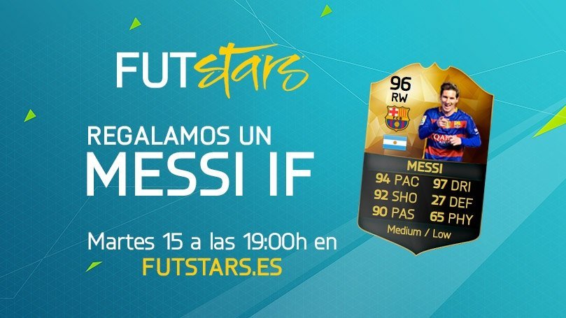 El martes 15 se juega EL PARTIDAZO y regalamos un MESSI IF en FUT Stars
