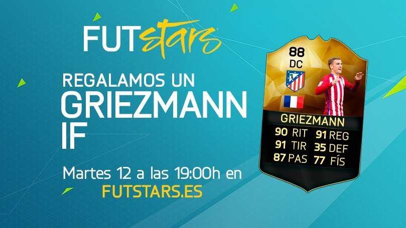 El martes 12 regalamos un Griezmann IF en FUT Stars