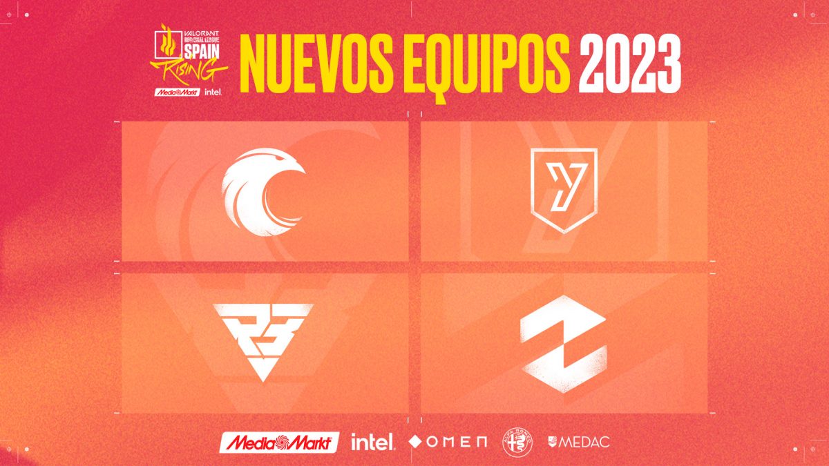 Falcons, AYM Esports, Ramboot Club y ZETA, nuevos equipos de la Rising MediaMarkt Intel de VALORANT