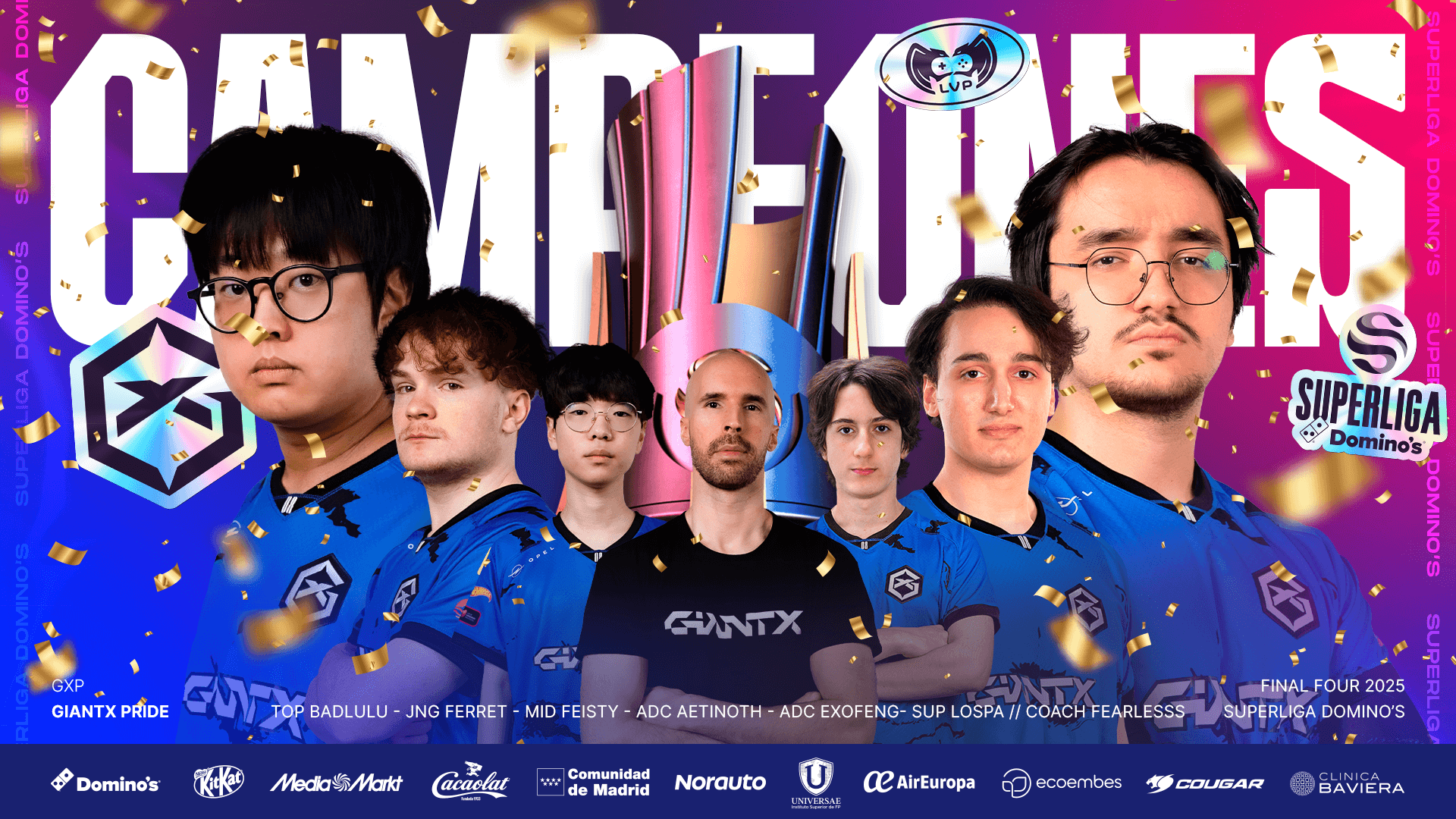 GIANTX PRIDE GANADOR SUPERLIGA DOMINO'S 2025